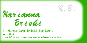 marianna briski business card